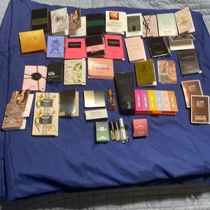 New Full Size Billie Eilish lotion plus ~50 samples all new Clean, Coach + more